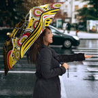 Richmond Tigers Umbrella Aboriginal Dot Pattern - Football Mascot Heritage Pride