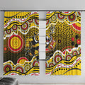 Richmond Tigers Window Curtain Aboriginal Dot Pattern - Football Mascot Heritage Pride