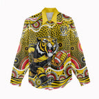 Richmond Tigers Women Casual Shirt Aboriginal Dot Pattern - Football Mascot Heritage Pride
