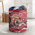 St Kilda Saints Laundry Basket Aboriginal Dot Pattern - Football Mascot Heritage Pride