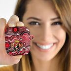 St Kilda Saints AirPods Case Aboriginal Dot Pattern - Football Mascot Heritage Pride