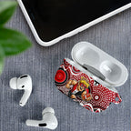 St Kilda Saints AirPods Case Aboriginal Dot Pattern - Football Mascot Heritage Pride