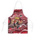 St Kilda Saints Apron Aboriginal Dot Pattern - Football Mascot Heritage Pride