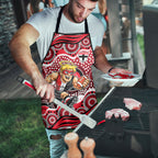 St Kilda Saints Apron Aboriginal Dot Pattern - Football Mascot Heritage Pride