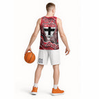 St Kilda Saints Basketball Jersey Aboriginal Dot Pattern - Football Mascot Heritage Pride