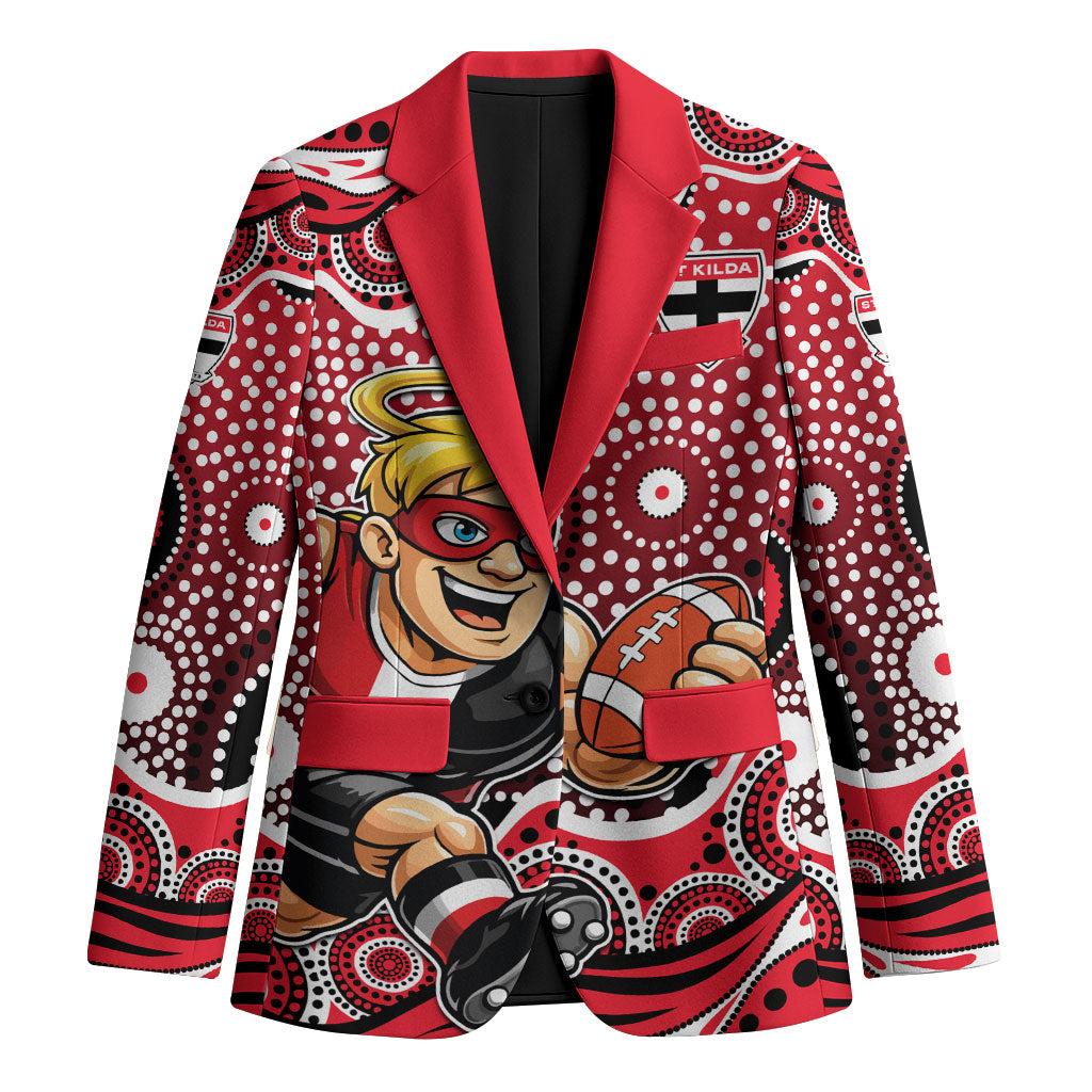 St Kilda Saints Blazer Aboriginal Dot Pattern - Football Mascot Heritage Pride