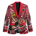 St Kilda Saints Blazer Aboriginal Dot Pattern - Football Mascot Heritage Pride