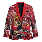 St Kilda Saints Blazer Aboriginal Dot Pattern - Football Mascot Heritage Pride