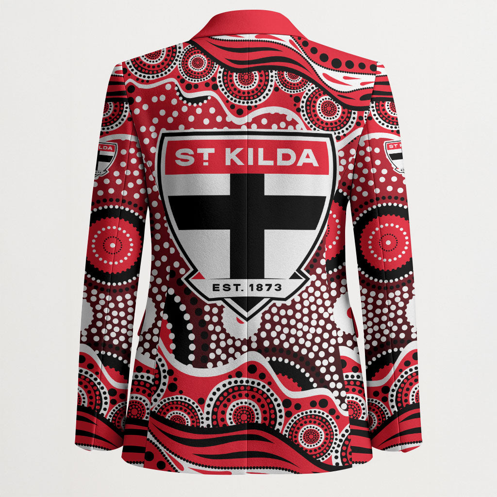 St Kilda Saints Blazer Aboriginal Dot Pattern - Football Mascot Heritage Pride