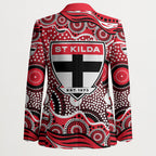 St Kilda Saints Blazer Aboriginal Dot Pattern - Football Mascot Heritage Pride