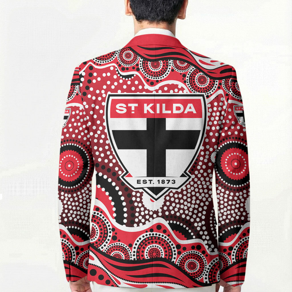 St Kilda Saints Blazer Aboriginal Dot Pattern - Football Mascot Heritage Pride