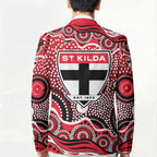 St Kilda Saints Blazer Aboriginal Dot Pattern - Football Mascot Heritage Pride
