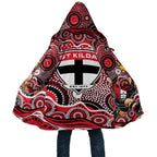 St Kilda Saints Cloak Aboriginal Dot Pattern - Football Mascot Heritage Pride