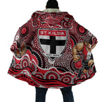 St Kilda Saints Cloak Aboriginal Dot Pattern - Football Mascot Heritage Pride