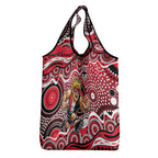 St Kilda Saints Grocery Bag Aboriginal Dot Pattern - Football Mascot Heritage Pride