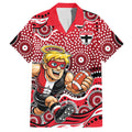 St Kilda Saints Hawaiian Shirt Aboriginal Dot Pattern - Football Mascot Heritage Pride
