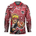 St Kilda Saints Hockey Jersey Aboriginal Dot Pattern - Football Mascot Heritage Pride
