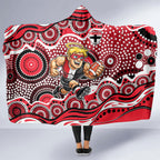 St Kilda Saints Hooded Blanket Aboriginal Dot Pattern - Football Mascot Heritage Pride