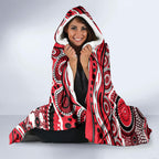 St Kilda Saints Hooded Blanket Aboriginal Dot Pattern - Football Mascot Heritage Pride