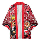 St Kilda Saints Kimono Aboriginal Dot Pattern - Football Mascot Heritage Pride