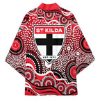 St Kilda Saints Kimono Aboriginal Dot Pattern - Football Mascot Heritage Pride