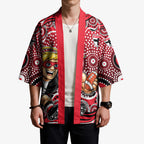 St Kilda Saints Kimono Aboriginal Dot Pattern - Football Mascot Heritage Pride