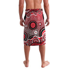 St Kilda Saints Lavalava Aboriginal Dot Pattern - Football Mascot Heritage Pride