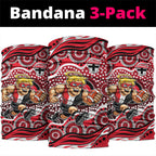 St Kilda Saints Neck Gaiter Aboriginal Dot Pattern - Football Mascot Heritage Pride
