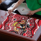 St Kilda Saints Puzzle Aboriginal Dot Pattern - Football Mascot Heritage Pride