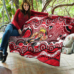 St Kilda Saints Quilt Aboriginal Dot Pattern - Football Mascot Heritage Pride