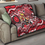 St Kilda Saints Quilt Aboriginal Dot Pattern - Football Mascot Heritage Pride
