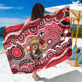 St Kilda Saints Sarong Aboriginal Dot Pattern - Football Mascot Heritage Pride