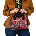 St Kilda Saints Shoulder Handbag Aboriginal Dot Pattern - Football Mascot Heritage Pride