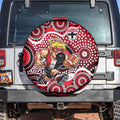 St Kilda Saints Spare Tire Cover Aboriginal Dot Pattern - Football Mascot Heritage Pride