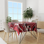 St Kilda Saints Tablecloth Aboriginal Dot Pattern - Football Mascot Heritage Pride
