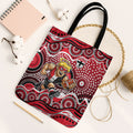 St Kilda Saints Tote Bag Aboriginal Dot Pattern - Football Mascot Heritage Pride