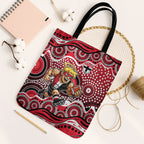 St Kilda Saints Tote Bag Aboriginal Dot Pattern - Football Mascot Heritage Pride