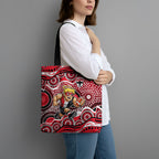 St Kilda Saints Tote Bag Aboriginal Dot Pattern - Football Mascot Heritage Pride