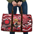 St Kilda Saints Travel Bag Aboriginal Dot Pattern - Football Mascot Heritage Pride