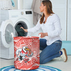 Sydney Swans Laundry Basket Aboriginal Dot Pattern - Football Mascot Heritage Pride