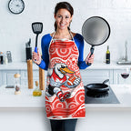 Sydney Swans Apron Aboriginal Dot Pattern - Football Mascot Heritage Pride