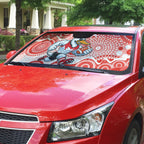 Sydney Swans Auto Sun Shade Aboriginal Dot Pattern - Football Mascot Heritage Pride