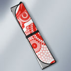 Sydney Swans Auto Sun Shade Aboriginal Dot Pattern - Football Mascot Heritage Pride