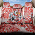 Sydney Swans Back Car Seat Cover Aboriginal Dot Pattern - Football Mascot Heritage Pride