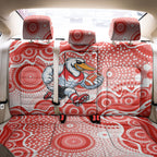 Sydney Swans Back Car Seat Cover Aboriginal Dot Pattern - Football Mascot Heritage Pride