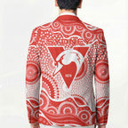 Sydney Swans Blazer Aboriginal Dot Pattern - Football Mascot Heritage Pride