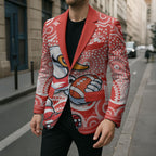 Sydney Swans Blazer Aboriginal Dot Pattern - Football Mascot Heritage Pride