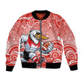 Sydney Swans Bomber Jacket Aboriginal Dot Pattern - Football Mascot Heritage Pride