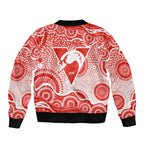 Sydney Swans Bomber Jacket Aboriginal Dot Pattern - Football Mascot Heritage Pride
