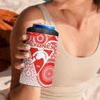 Sydney Swans 4 in 1 Can Cooler Tumbler Aboriginal Dot Pattern - Football Mascot Heritage Pride